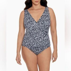 Bleu Ice Womens Plus Size 24W One-Piece Swimsuit